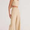 Women Staple The Label Bottoms | Brixton Wide Leg Pants-Wheat