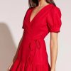 Women Staple The Label Dresses | Salerno Wrap Mini Dress-Red