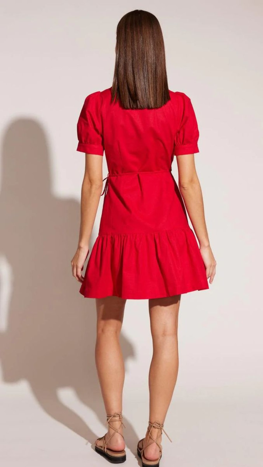 Women Staple The Label Dresses | Salerno Wrap Mini Dress-Red