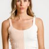 Women Thing Thing Tops | Block Neva Tank-Peachy/Cream