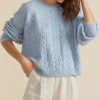 Women Minkpink Tops | Sofia Cable Knit Jumper