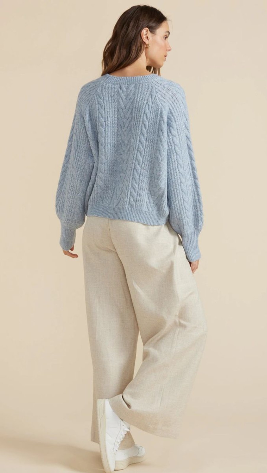 Women Minkpink Tops | Sofia Cable Knit Jumper