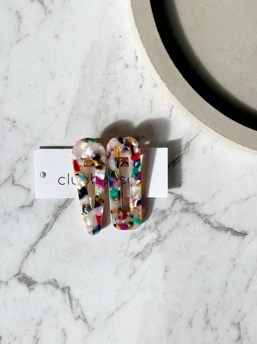 Women The Clubhouse Hair | Speckled Hair Clips