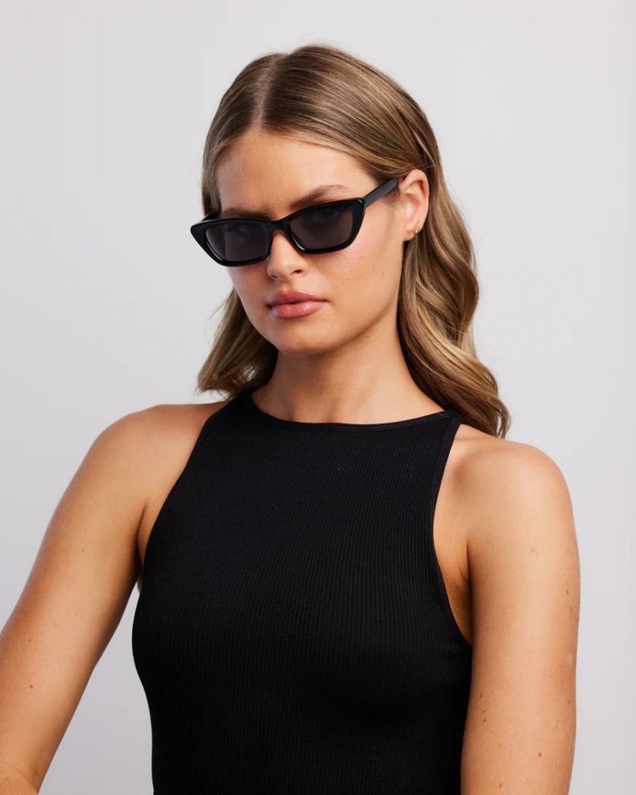 Women Reality Eyewear Sunglasses | Dolce Vita-Black Eco