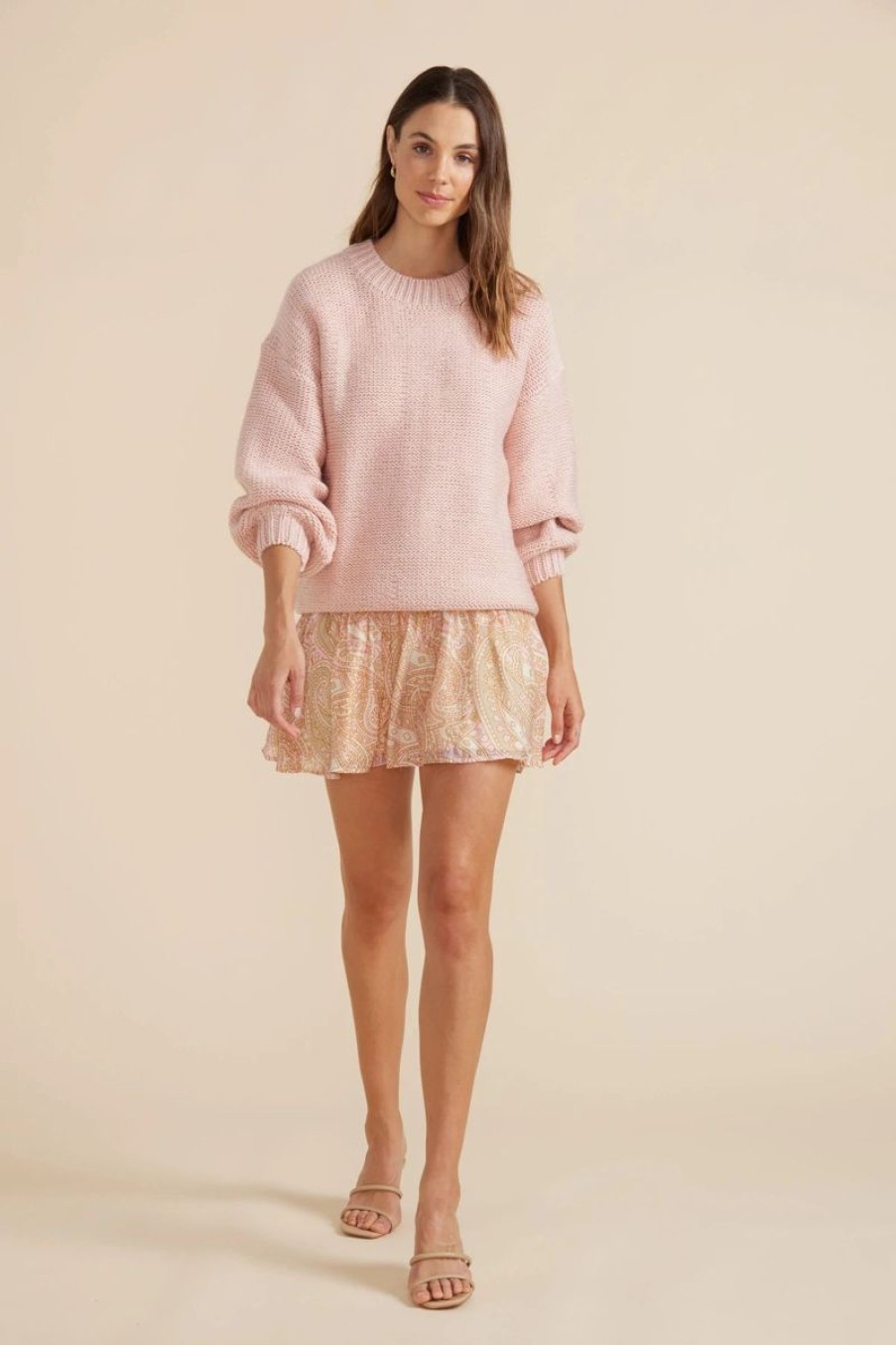 Women Minkpink Outerwear | Marlow Jumper-Blush