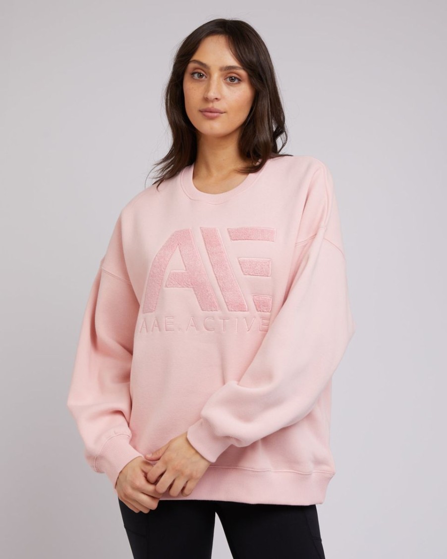 Women All About Eve Tops | Base Active Crew-Pink