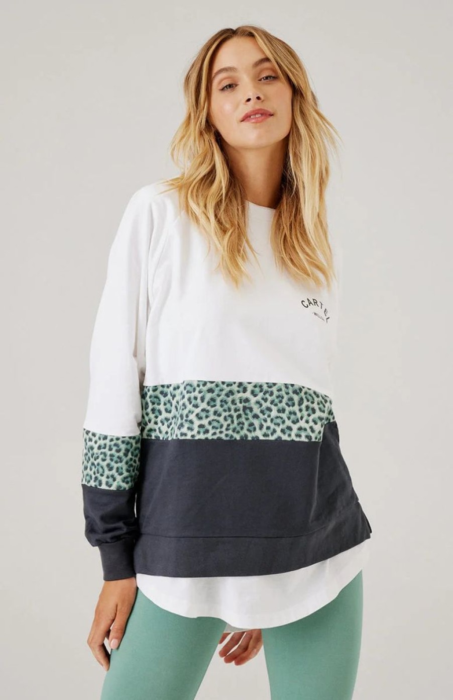 Women Cartel & Willow Tops | Tilly Sweater // Sage Leopard