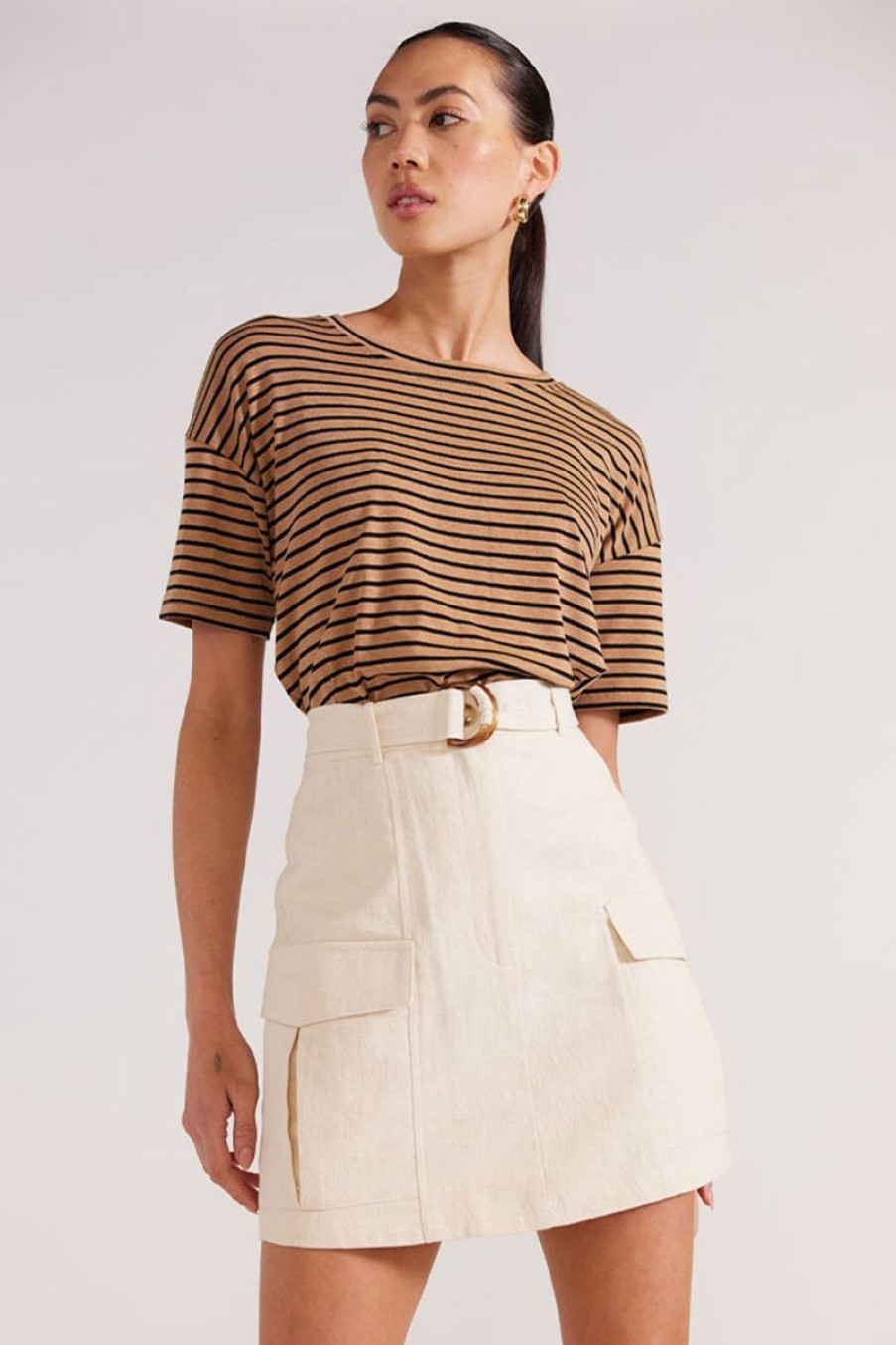 Women Staple The Label Tops | Agnes Stripe Boxy Tee