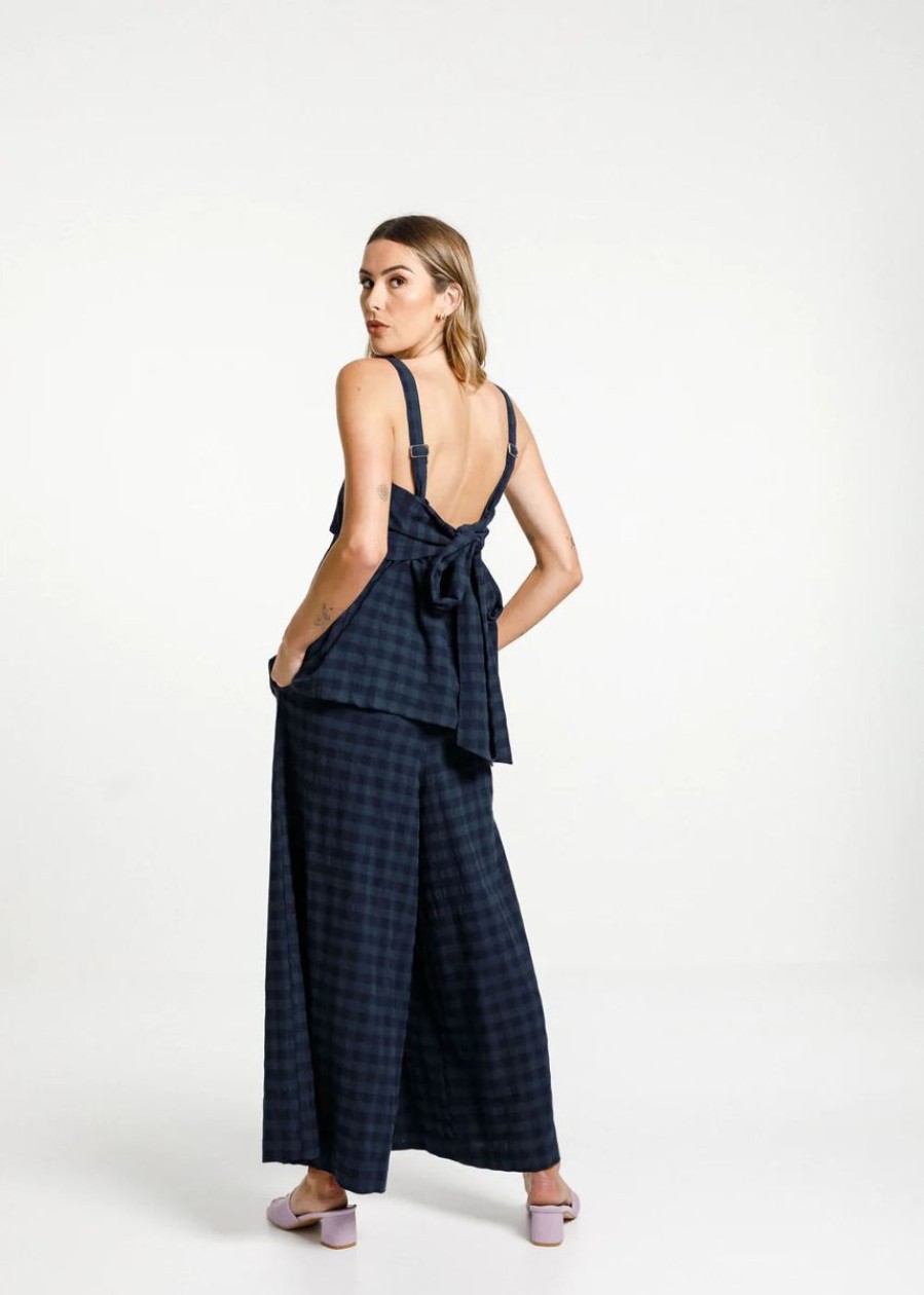 Women Thing Thing Tops | Zigger Top-Navy Check