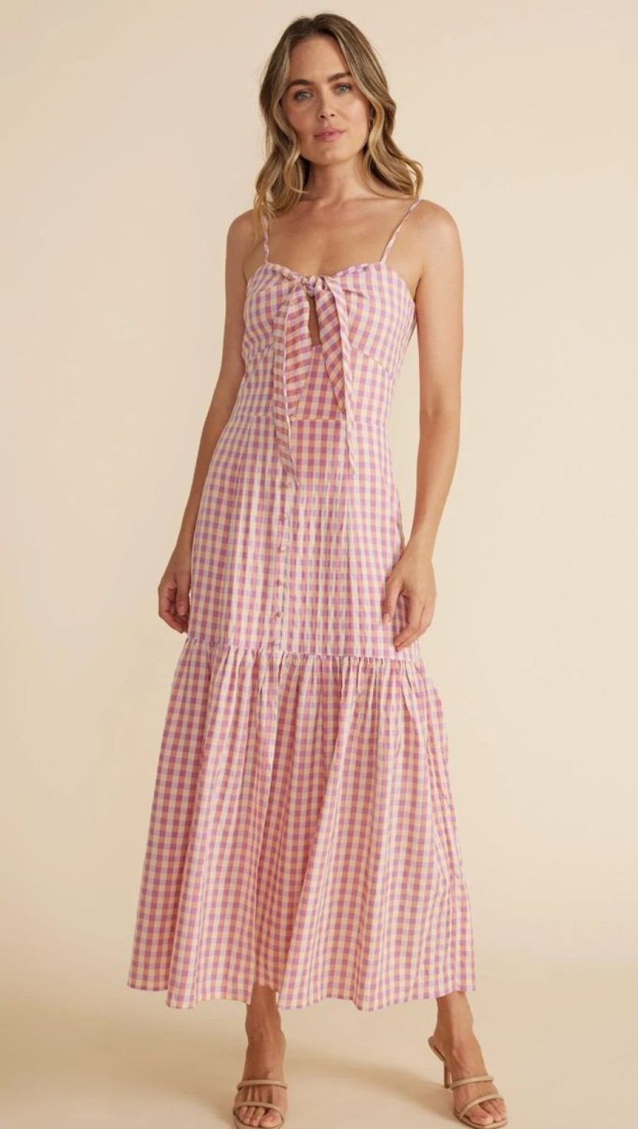 Women Minkpink Dresses | Madison Tie Front Sundress