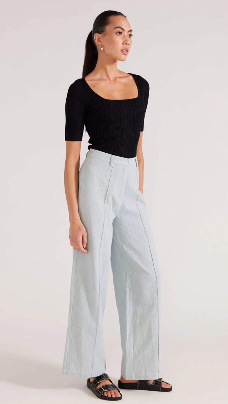 Women Staple The Label Bottoms | Romee Wide Leg Pants