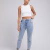 Women Silent Theory Bottoms | Monica Mom Jean