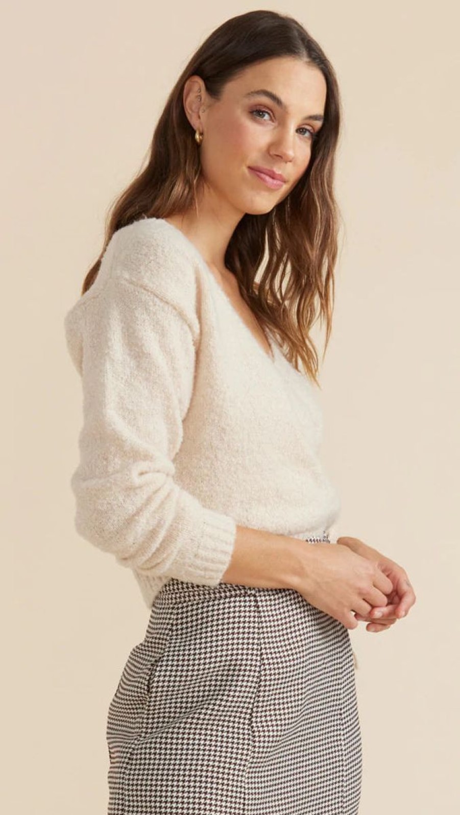 Women Minkpink Outerwear | Cher Wrap Knit Jumper