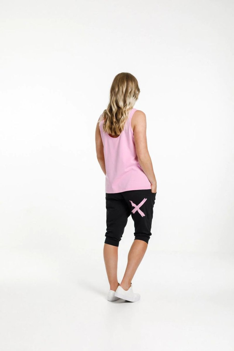 Women Home-Lee Activewear | Heather Singlet-Pink Bloom