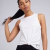 Women Silent Theory Tops | Off Beat White Tank