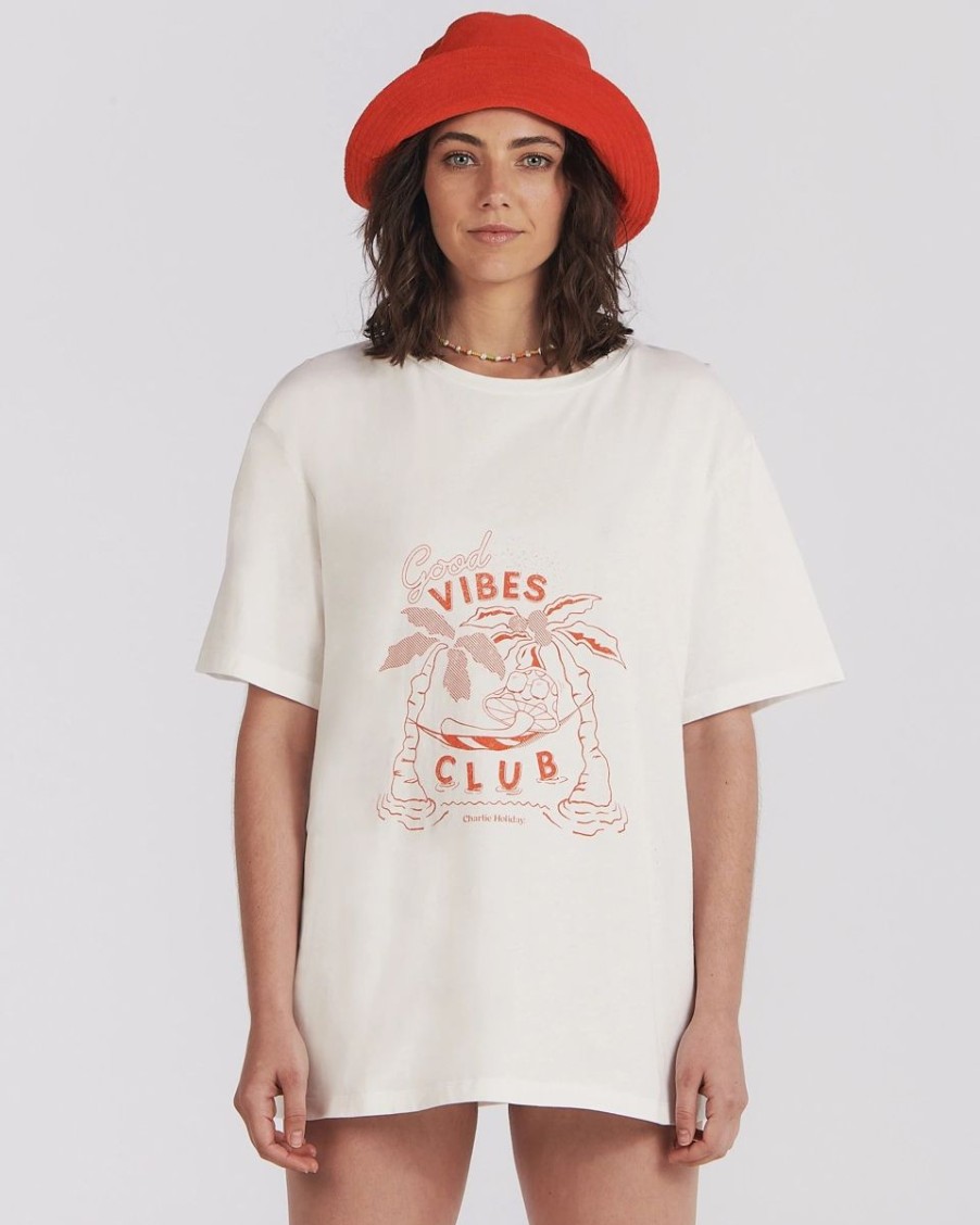 Women The Clubhouse Tops | Good Vibes Club Tee