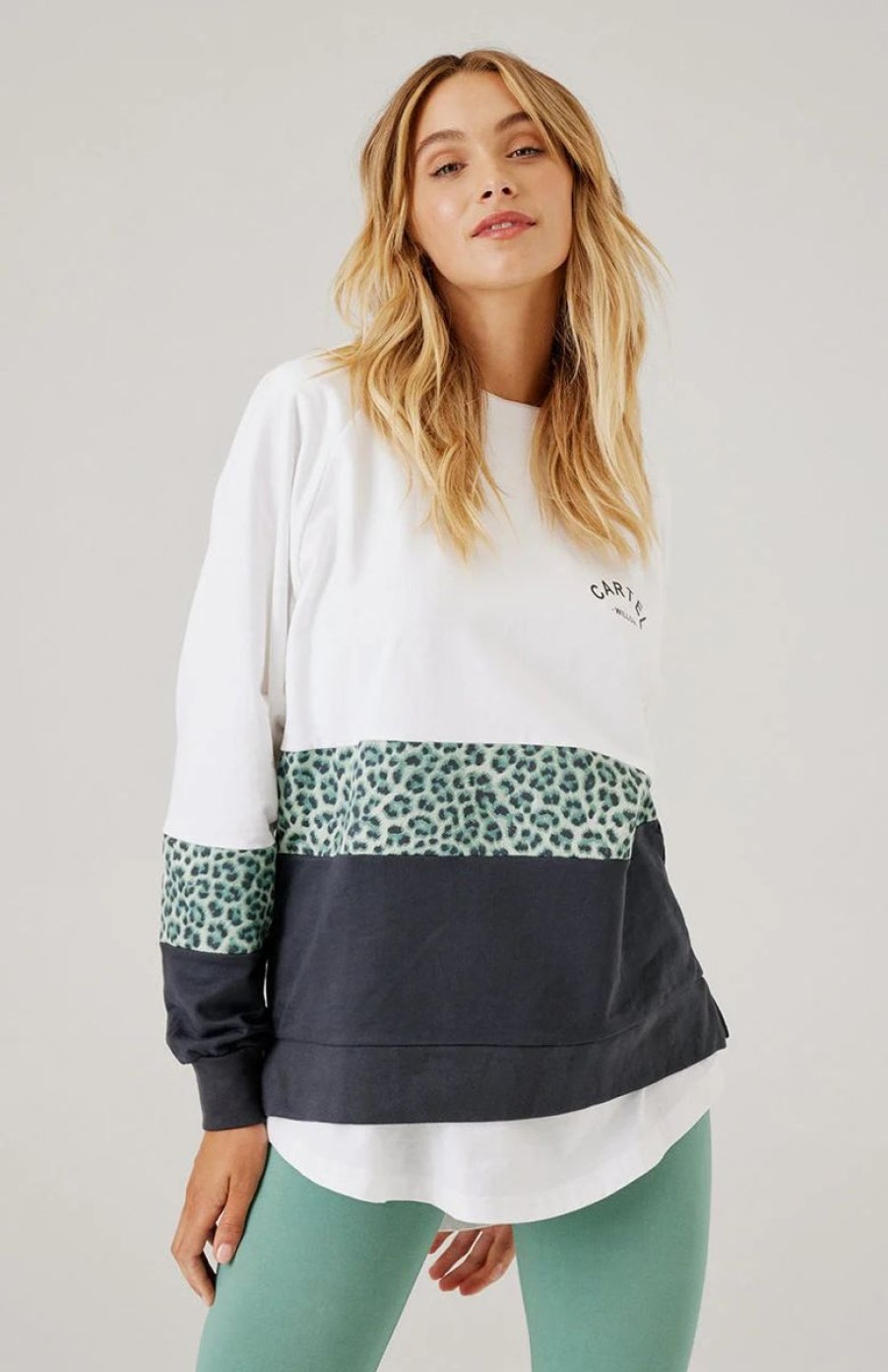 Women Cartel & Willow Outerwear | Tilly Sweater // Sage Leopard